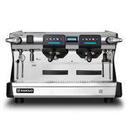 Rancilio Classe 7 USB Tall 2 group commercial espresso machine for cafés restaurants and speciality coffee shops - front view - black