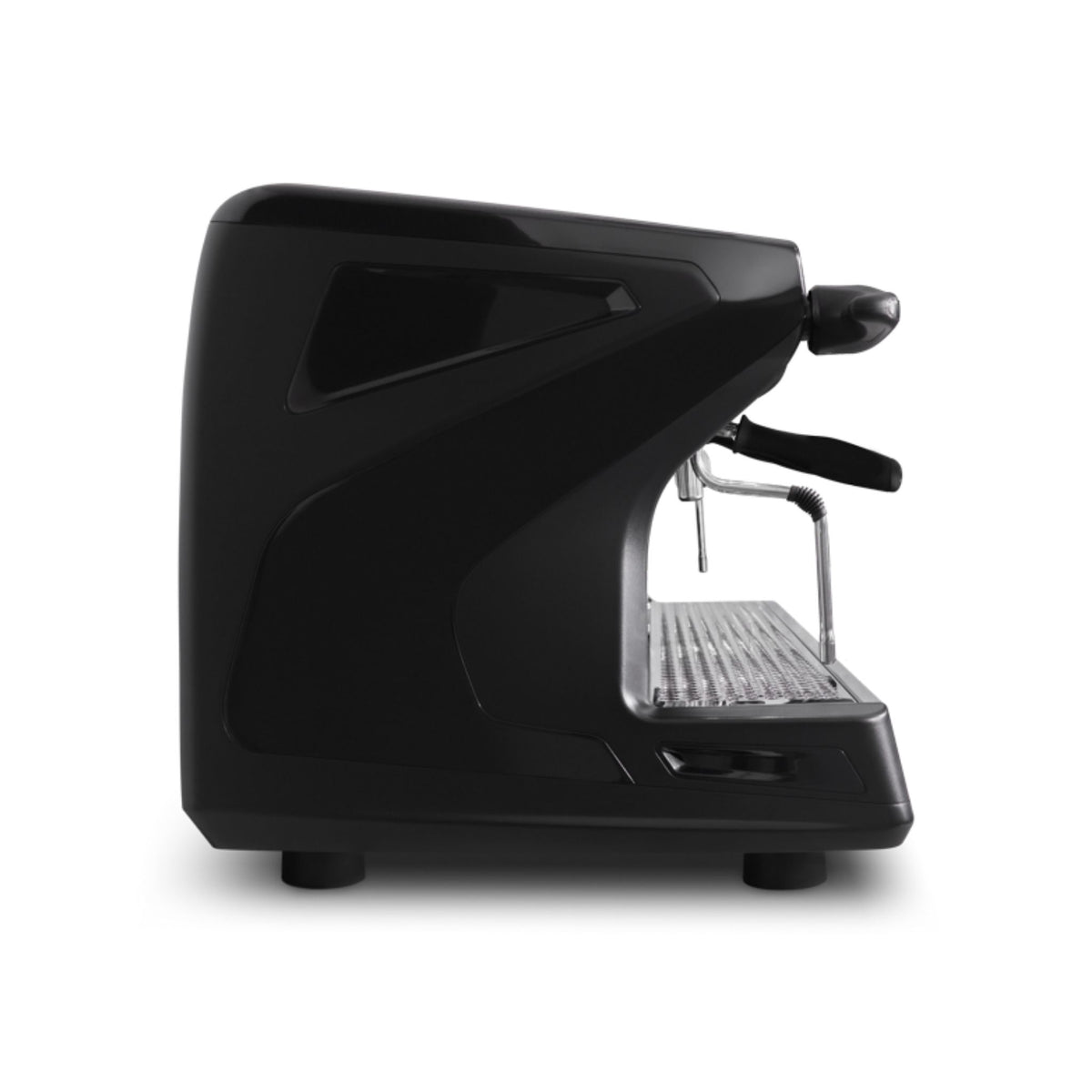 Rancilio Classe 7 USB Tall 2 group commercial barista espresso machine -side view - black