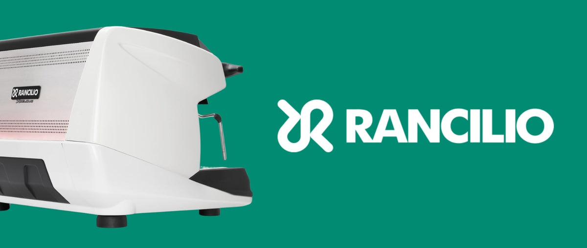 Rancilio commercial espresso machine showing professional brewing technology and barista controls - buy or lease from StafCo