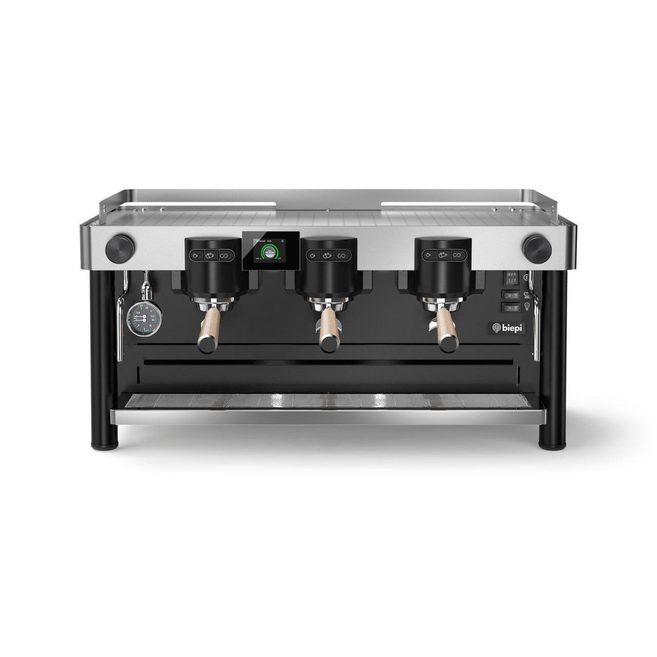 Collection of compact three group traditional commercial espresso machines - buy or lease