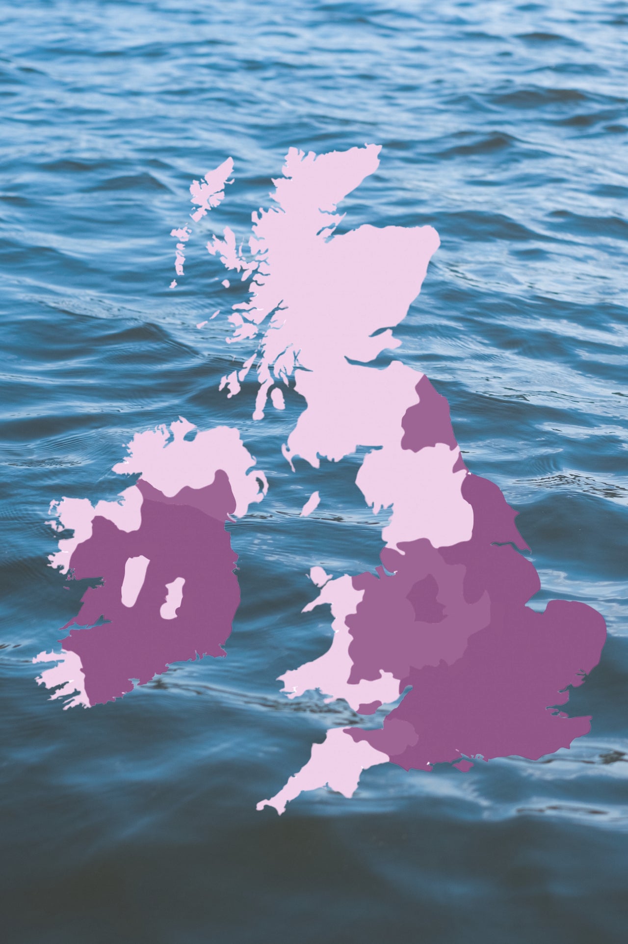 UK hard water map showing regional water hardness levels and potential coffee machine limescale risk.
