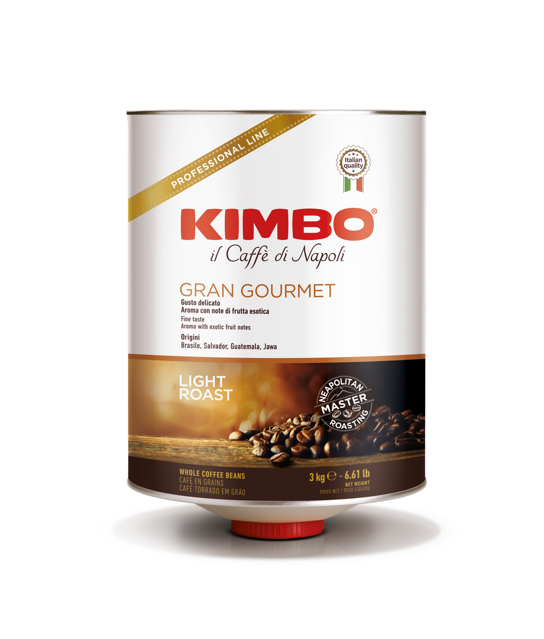 Kimbo 3k Coffee Beans Tin - Gran Gourmet
