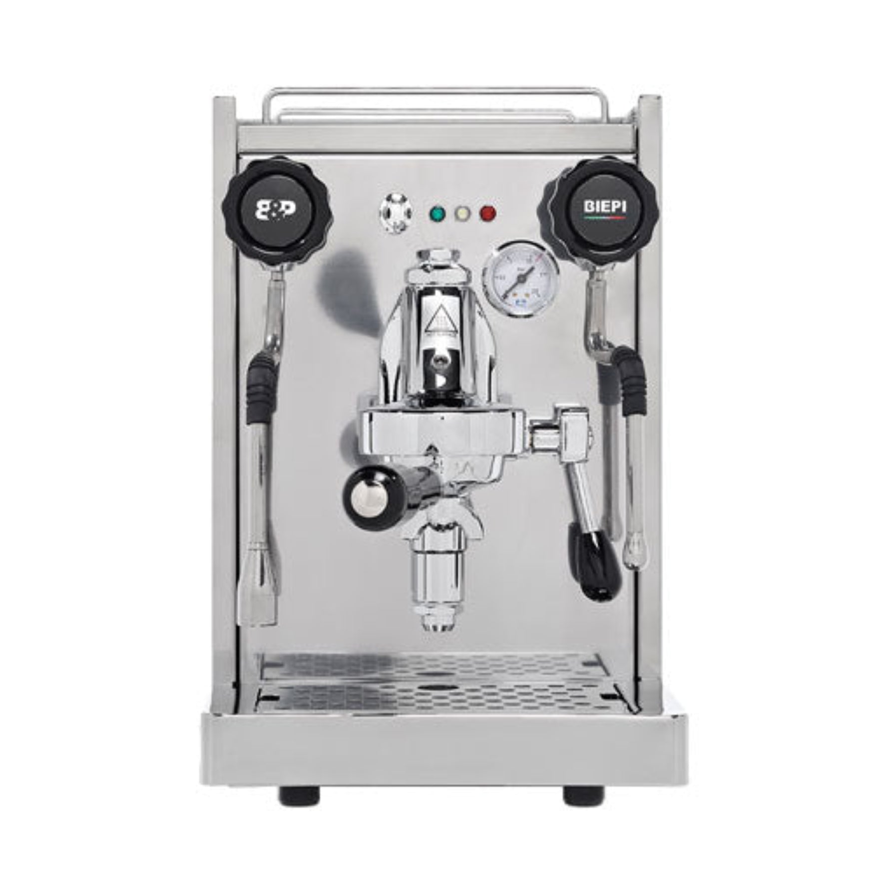 Biepi Sara retro semi-automatic 1-group traditional barista espresso machine - stainless steel