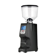 Eureka Atom 65 Speciality black flat burr coffee grinder with silent operation and precise espresso adjustment – available to buy or lease