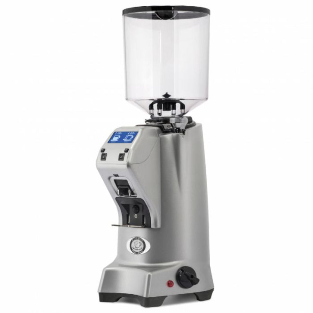 Eureka Zenith 65 coffee grinder in silver – commercial on-demand espresso grinder