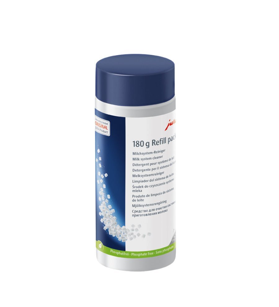 Jura Milk system cleaner (mini tabs) 180g refillable bottle - Stafco Coffee