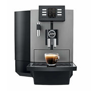Buy or lease the JURA X4 commercial black coffee bean-to-cup coffee machine in Dark Inox
