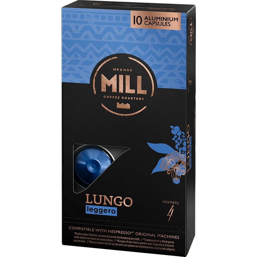 K-Fee Nespresso Compatible Capsules Mr & Mrs Mill - Lungo - Stafco Coffee