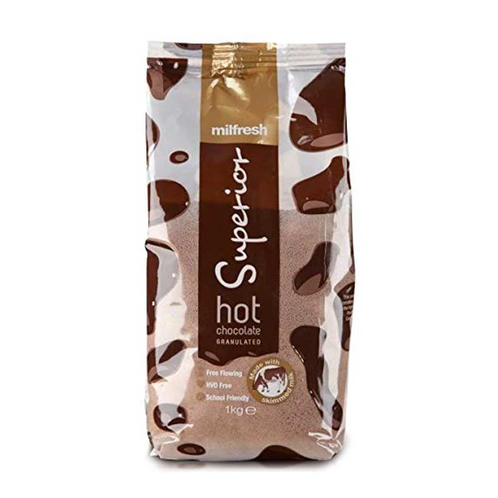 Milfresh Hot Chocolate Granules | 10 x 1kg - Stafco Coffee