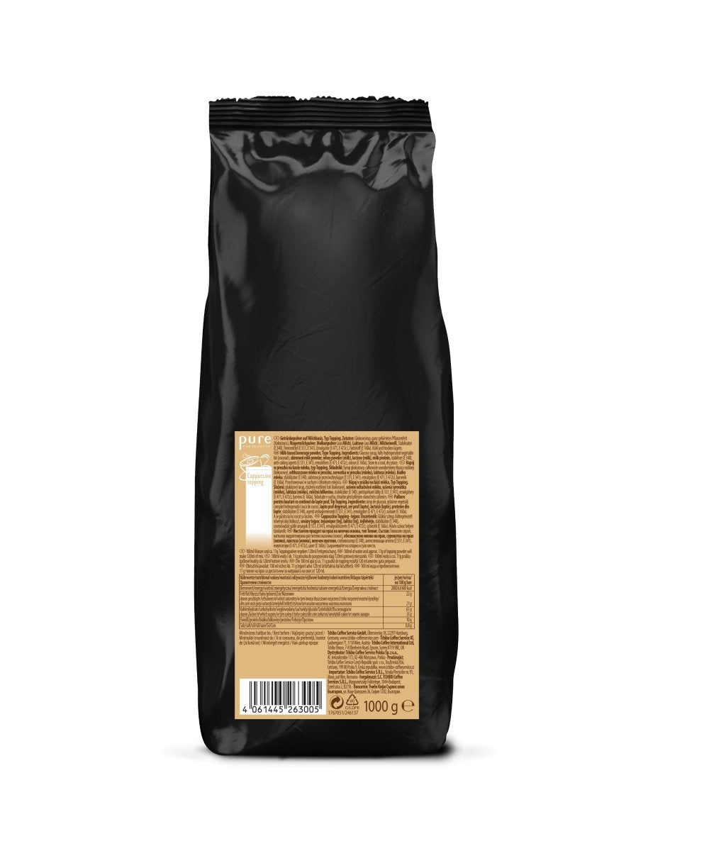 Pure Fine Selection Cappuccino Topping | 10 x 1kg - Stafco Coffee