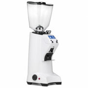 White Eureka Olympus KR E 68mm conical burr commercial coffee grinder with touchscreen controls – available to buy or lease